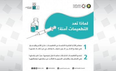مجلس الصحة الخليجي يكشف عن فعالية التطعيمات وأهميتها في الوقاية من الأمراض